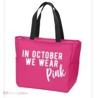 In October We Wear Pink Tote Bag thumb 3