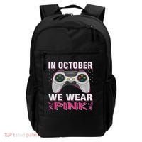 In October We Wear Breast Cancer Gaming Backpack thumb 0