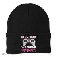 In October We Wear Breast Cancer Gaming Beanie thumb 0