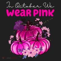 In October We Wear Pink Pumpkin Fall Women's Sweatshirt thumb 2