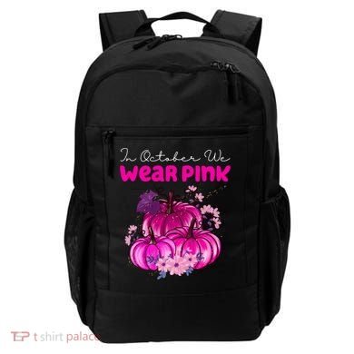 In October We Wear Pink Pumpkin Fall Backpack