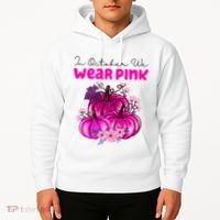 In October We Wear Pink Pumpkin Fall Hoodie thumb 2