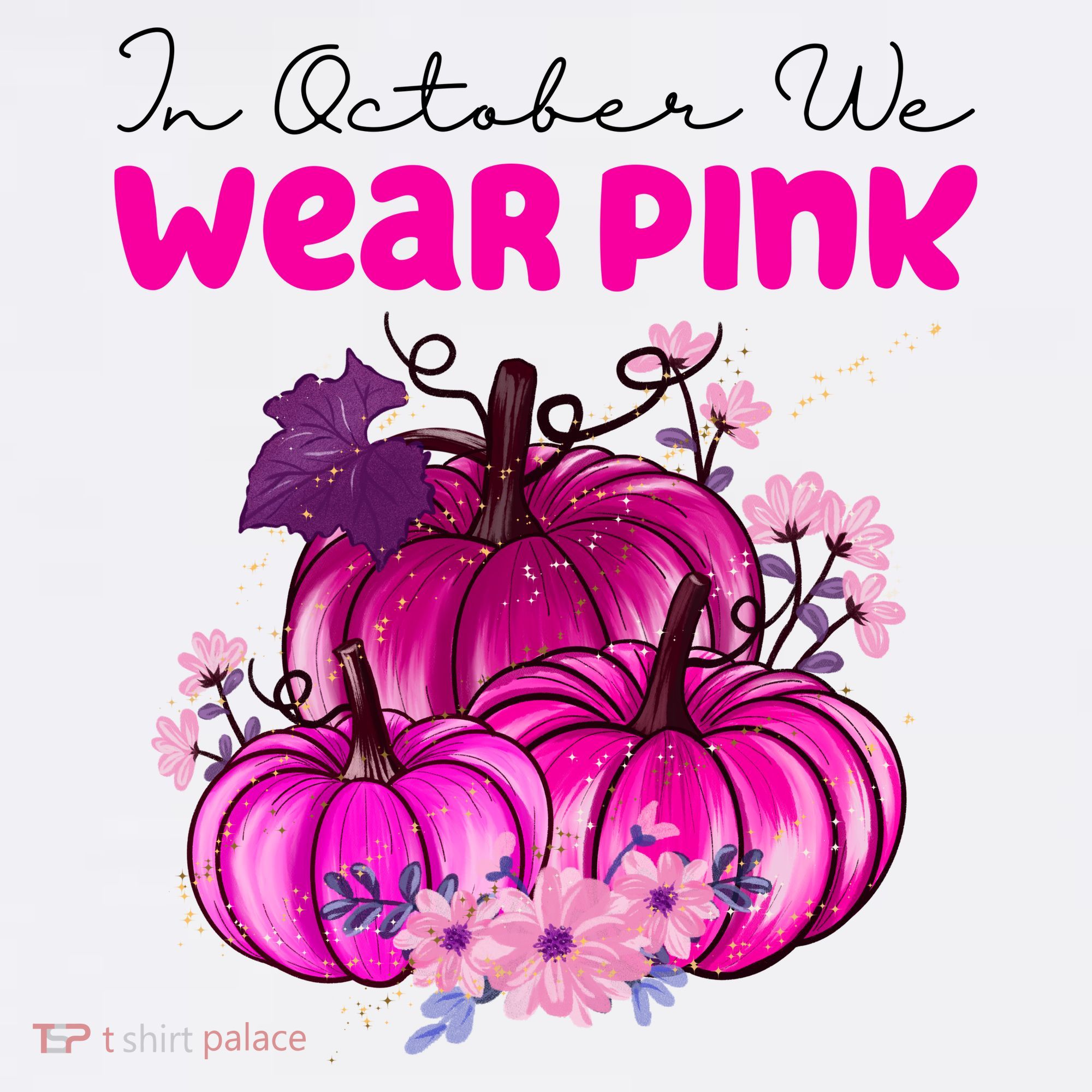 In October We Wear Pink Pumpkin Fall Beanie