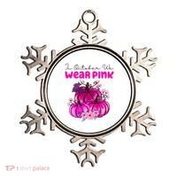 In October We Wear Pink Pumpkin Fall Ornament thumb 0