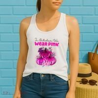 In October We Wear Pink Pumpkin Fall Women's Tank Top thumb 2