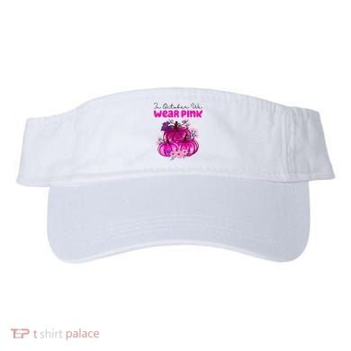In October We Wear Pink Pumpkin Fall Visor