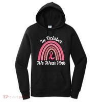 In October We Wear Pink Rainbow Ribbon Women's Hoodie thumb 0