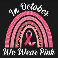 In October We Wear Pink Rainbow Ribbon Women's Hoodie thumb 2