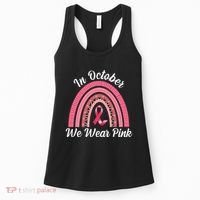 In October We Wear Pink Rainbow Ribbon Women's Tank Top thumb 0