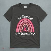 In October We Wear Pink Rainbow Ribbon T-Shirt thumb 5