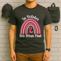In October We Wear Pink Rainbow Ribbon T-Shirt thumb 6