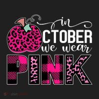 In October We Wear Pink Breast Cancer Pumpkin Women's Sweatshirt thumb 2