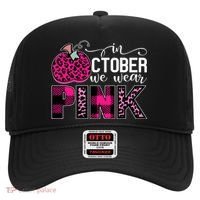In October We Wear Pink Breast Cancer Pumpkin Hat thumb 0