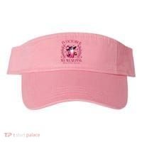 In October We Wear Pink Breast Cancer Awareness Halloween Ghost Visor thumb 0