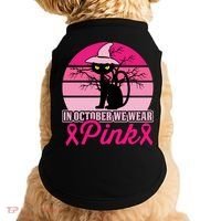 In October We Wear Pink, Strong, I Wear Pink, Pink Doggie Tank thumb 0
