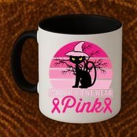 In October We Wear Pink, Strong, I Wear Pink, Pink Coffee Mug thumb 2