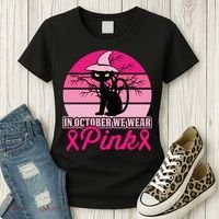 In October We Wear Pink, Strong, I Wear Pink, Pink Women's T-Shirt thumb 3