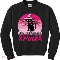 In October We Wear Pink, Strong, I Wear Pink, Pink Kids Sweatshirt thumb 0