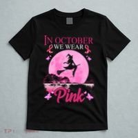 In October We Wear Pink Halloween Breast Cancer T-Shirt thumb 5