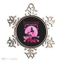 In October We Wear Pink Halloween Breast Cancer Ornament thumb 0