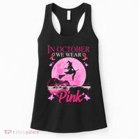 In October We Wear Pink Halloween Breast Cancer Women's Tank Top thumb 0