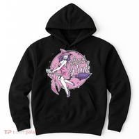 In October We Wear Pink Breast Cancer Witch Halloween Hoodie thumb 0