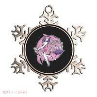 In October We Wear Pink Breast Cancer Witch Halloween Ornament thumb 0