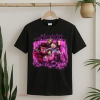 In October We Wear Pink Breast Cancer Horror Movies T-Shirt thumb 2