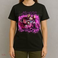 In October We Wear Pink Breast Cancer Horror Movies T-Shirt thumb 4