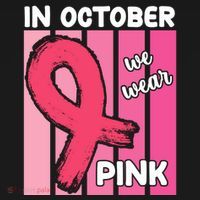 In October We Wear Pink Awareness Ribbon Coaster thumb 2