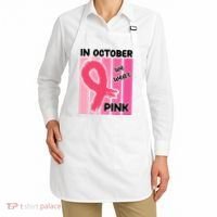 In October We Wear Pink Awareness Ribbon Apron thumb 2
