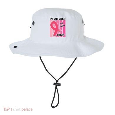 In October We Wear Pink Awareness Ribbon Bucket Hat
