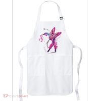 In October We Wear Pink Hummingbird Breast Cancer Awareness Apron thumb 0