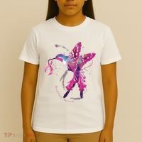 In October We Wear Pink Hummingbird Breast Cancer Awareness T-Shirt thumb 4