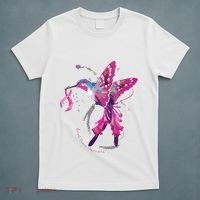 In October We Wear Pink Hummingbird Breast Cancer Awareness T-Shirt thumb 5