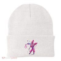 In October We Wear Pink Hummingbird Breast Cancer Awareness Beanie thumb 0