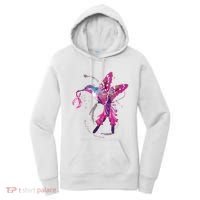 In October We Wear Pink Hummingbird Breast Cancer Awareness Women's Hoodie thumb 0