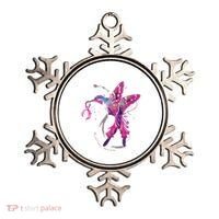 In October We Wear Pink Hummingbird Breast Cancer Awareness Ornament thumb 0