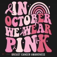 In October We Wear Pink Breast Cancer Awareness Hoodie thumb 2