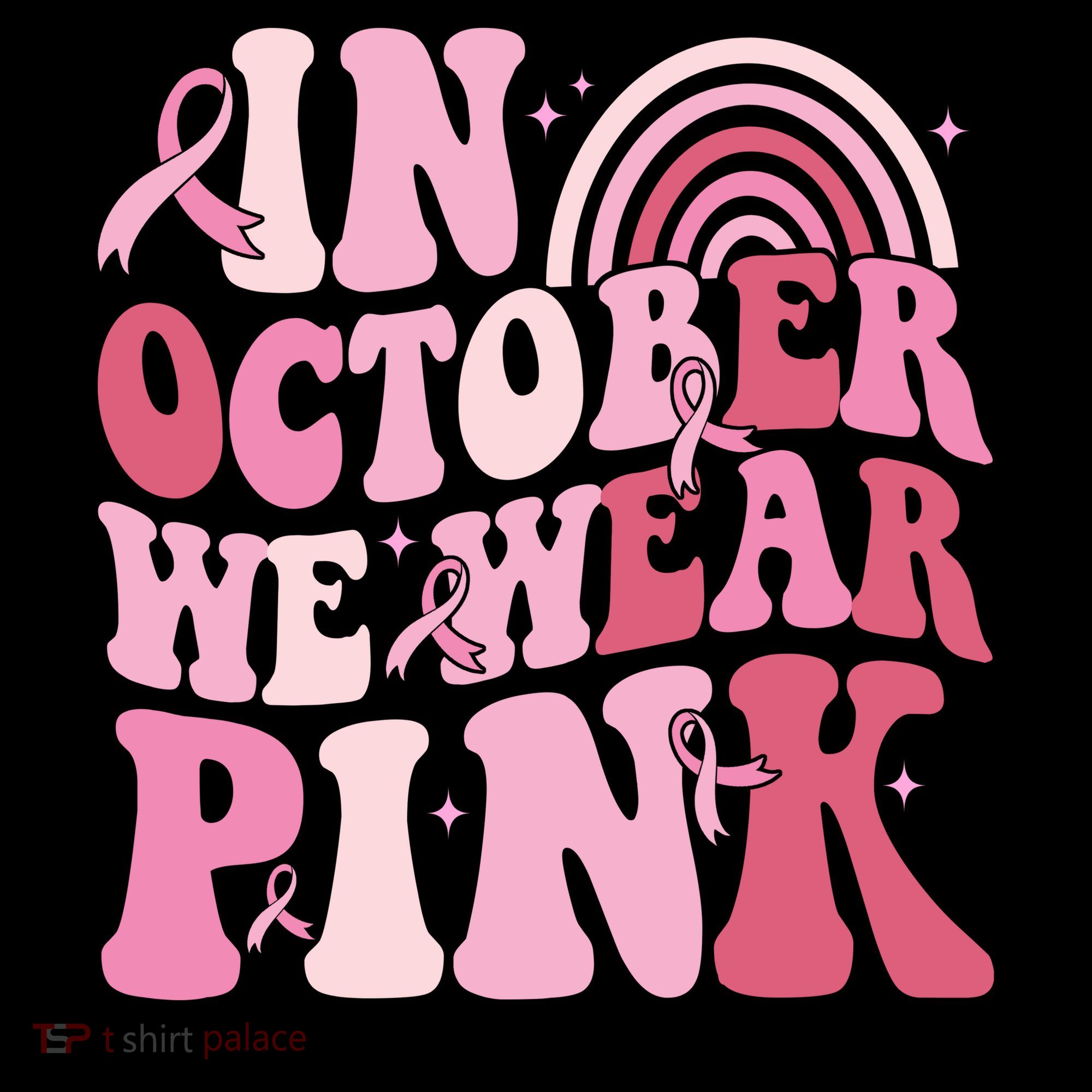 In October We Wear Pink Breast Cancer Awareness Coffee Mug