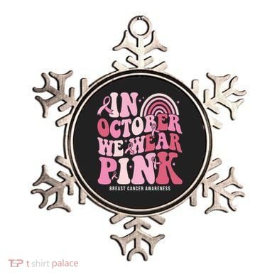 In October We Wear Pink Breast Cancer Awareness Ornament