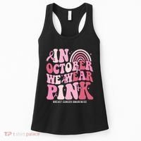 In October We Wear Pink Breast Cancer Awareness Women's Tank Top thumb 0