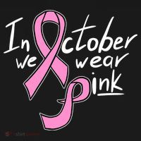 In October We Wear Pink Breast Cancer Awareness Month Hoodie thumb 2