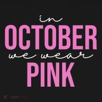 In October We Wear Pink Breast Cancer Awareness Ornament thumb 1
