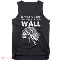 If Only We Had Built A Wall Anti Trump Protest Gift Tank Top thumb 0