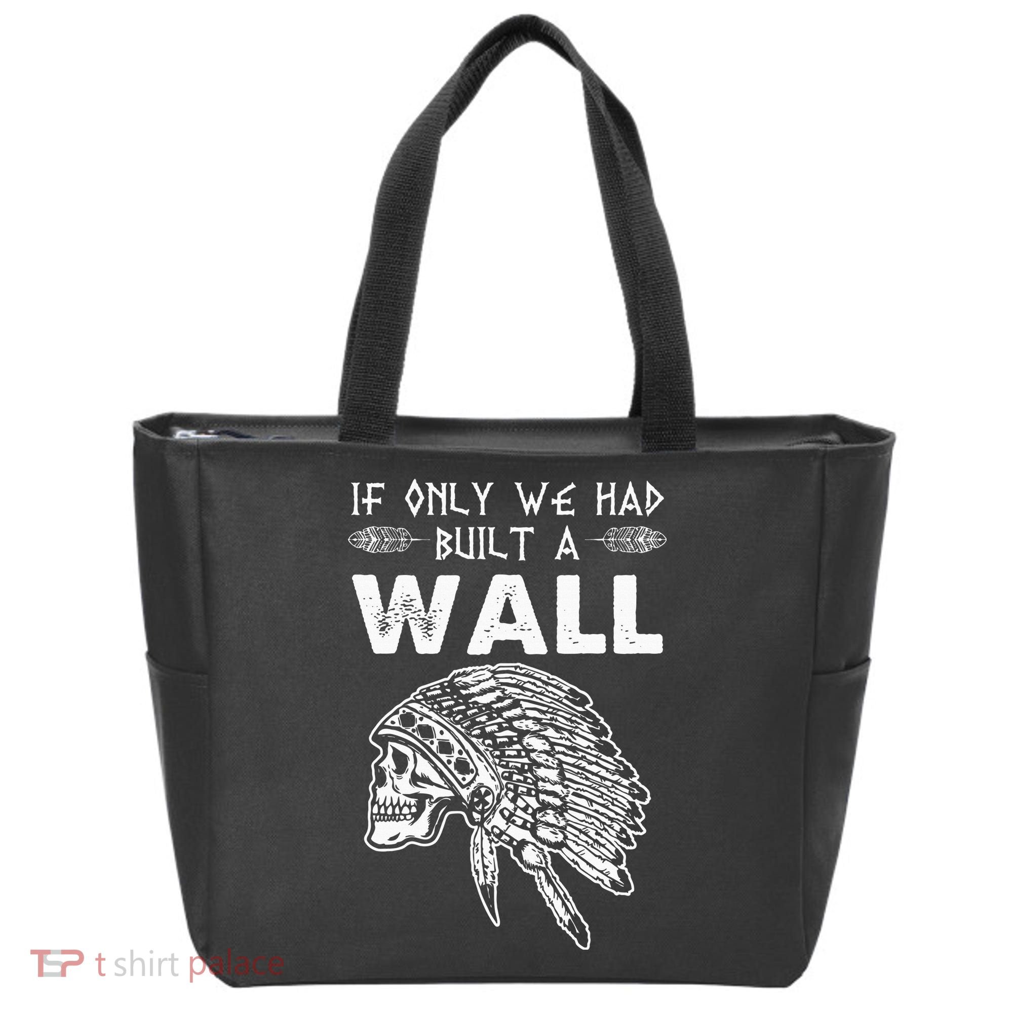 If Only We Had Built A Wall Anti Trump Protest Gift Tote Bag