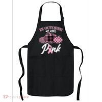 In October We Wear Pink Pattern Pumpkins Breast Cancer Awareness Apron thumb 0