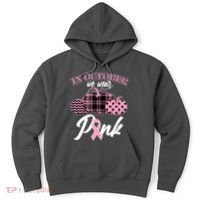 In October We Wear Pink Pattern Pumpkins Breast Cancer Awareness Hoodie thumb 0