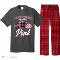 In October We Wear Pink Pattern Pumpkins Breast Cancer Awareness Pajama Set thumb 0