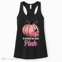 In October We Wear Pink Breast Cancer Pumpkin Women's Tank Top thumb 0